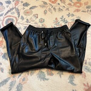 Blank NYC Black Faux Leather Pants